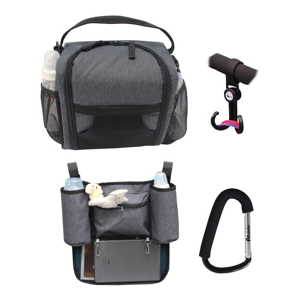 Altabebe Picknick Set incl. Buggy Hooks Lunchbox Carabiner hook Backrest Bag