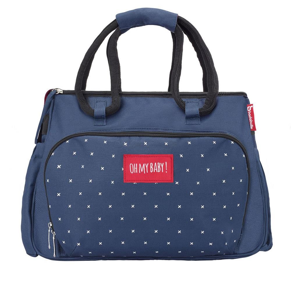 navy blue pram bag