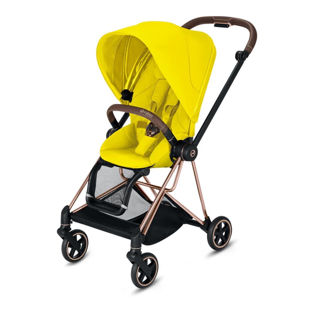 Cybex MIOS stroller Rosegold Mustard Yellow