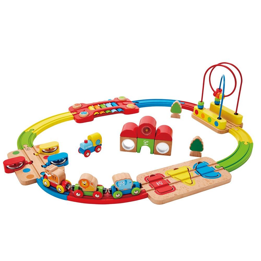 hape rainbow railway