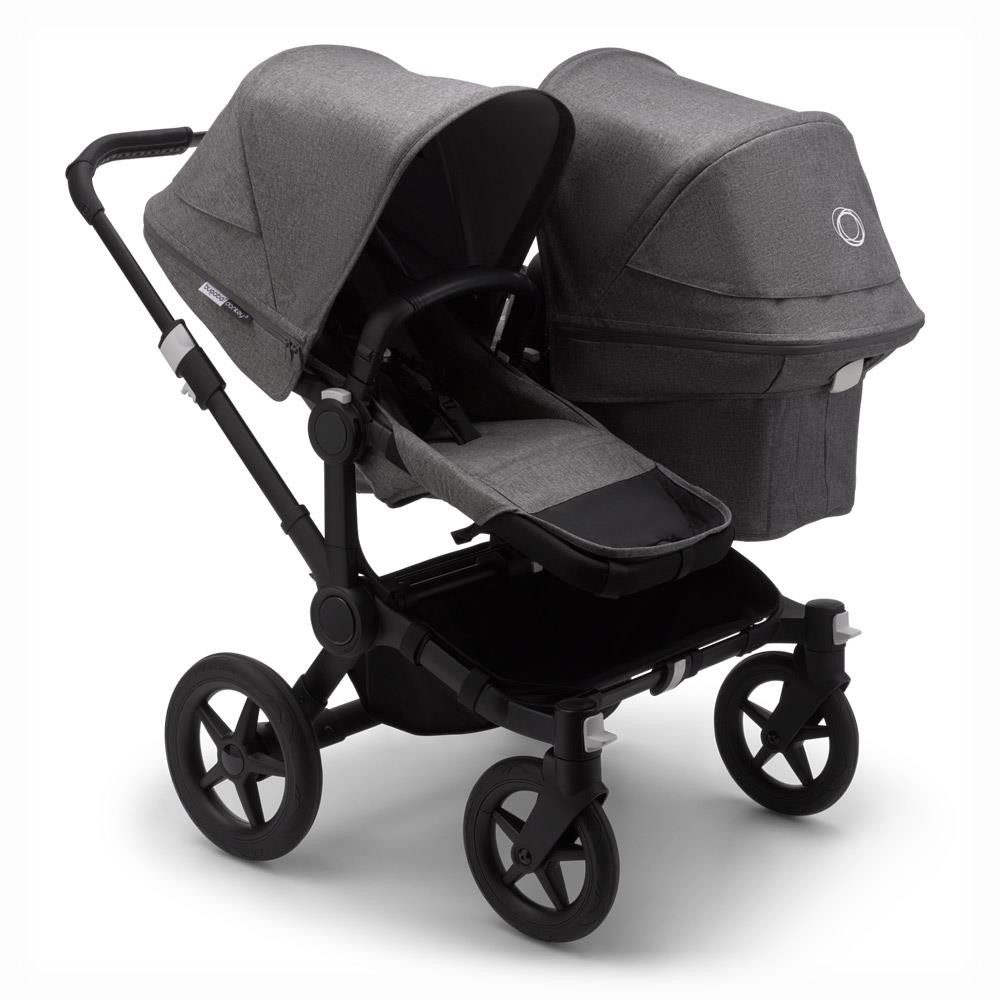 bugaboo Sibling Stroller Donkey 3 Mono Black Grey Melange Grey Melange