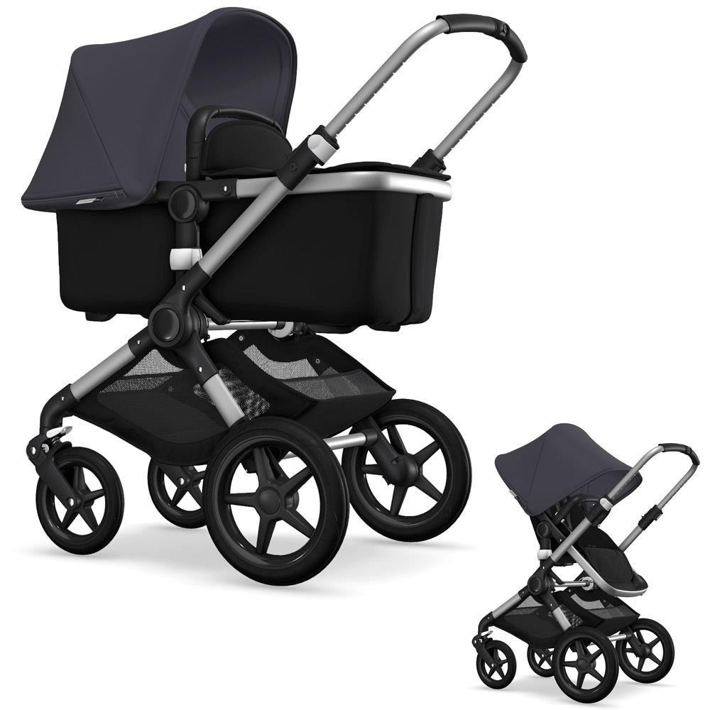 bugaboo fox 2019 Alu Schwarz Stahlblau